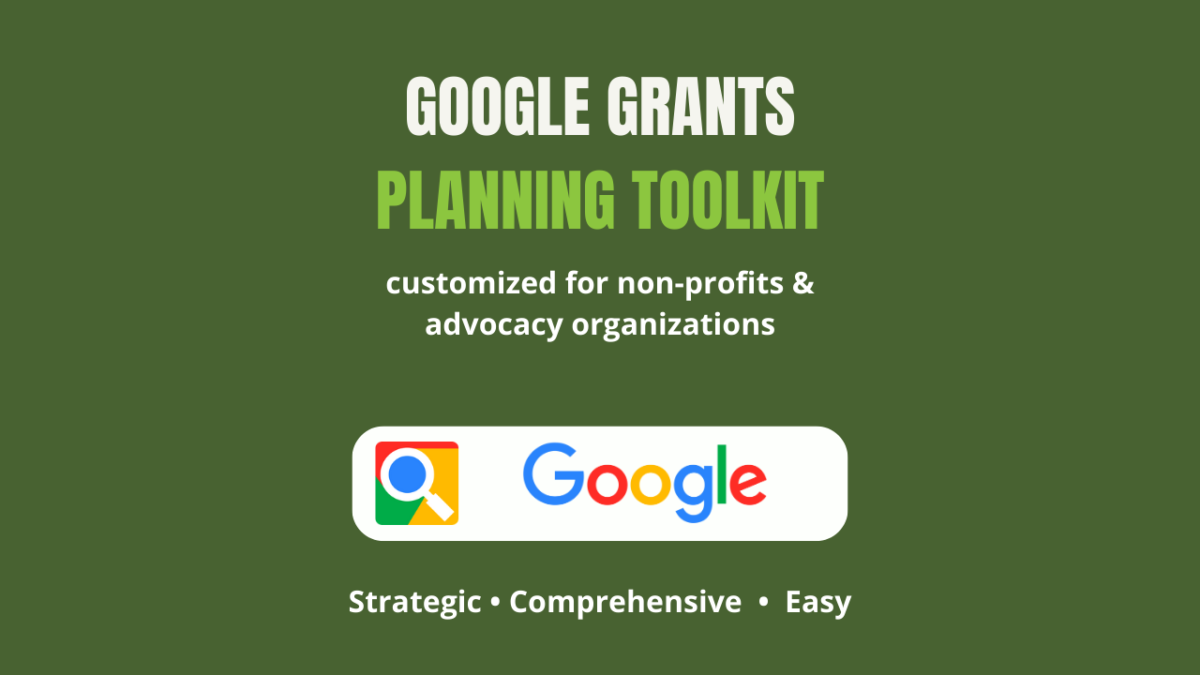 Google Grants planning toolkit
