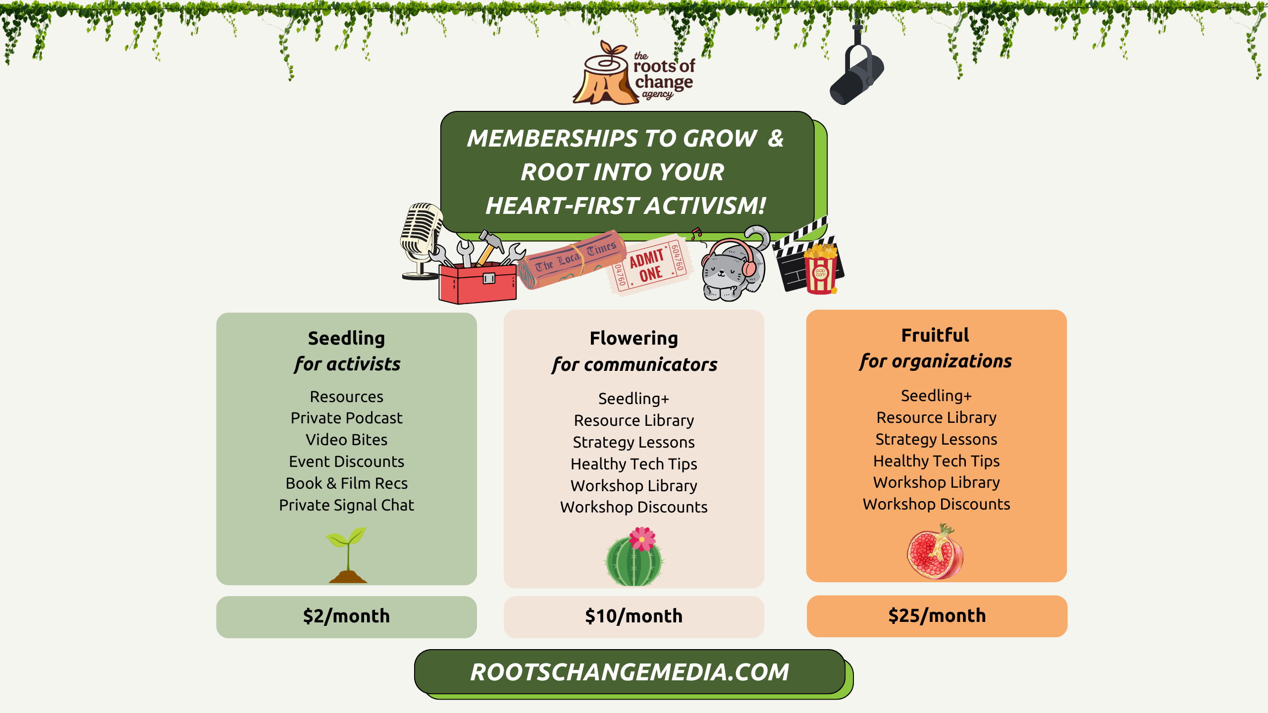 membership roots of change agency for activists, communicators, and organizers