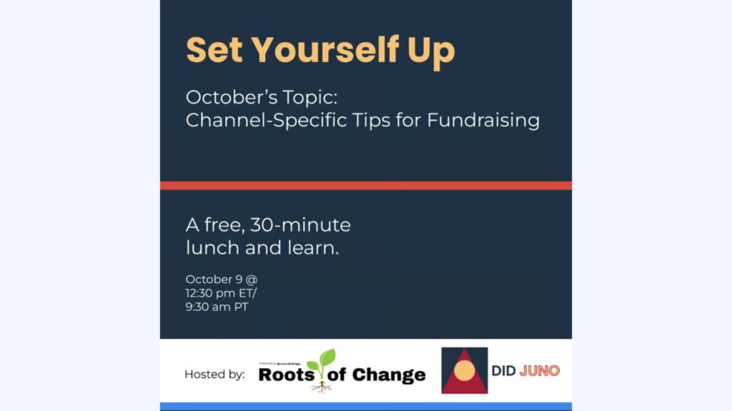 📻 Channel-Specific Tips for Fundraising | Set Yourself Up Lunch & Learn ...
