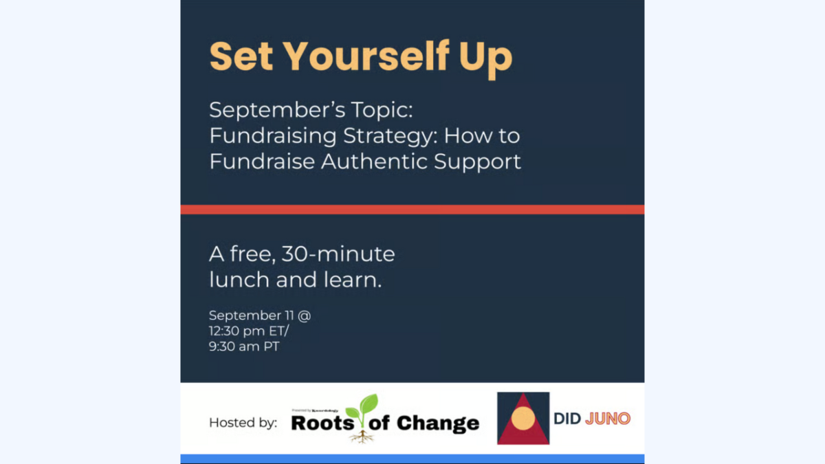 Set Yourself Up Lunch & Learn - Fundraising Strategies for Authentic Support